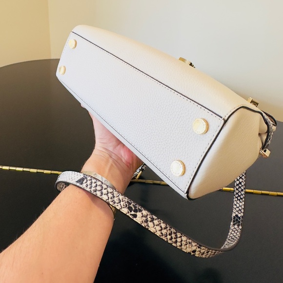 NWT RARE Luxury Authentic Michael Kors Astrid Python Embossed Leather Bag - Picture 12 of 17